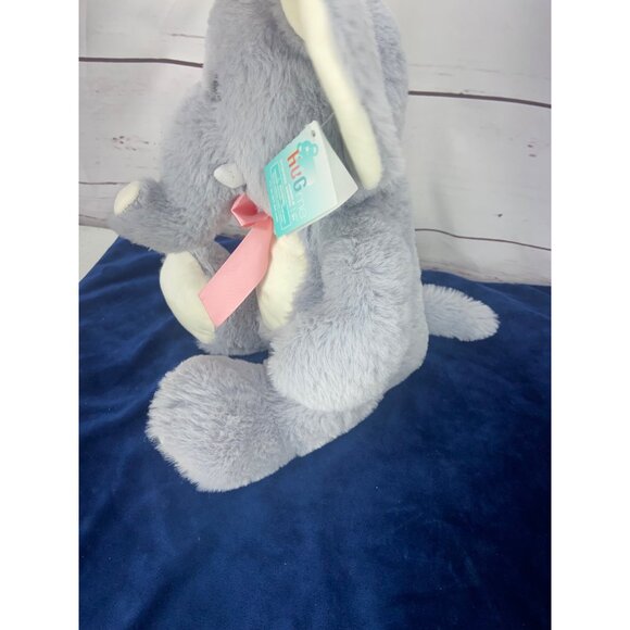 NEW-Hug me Jungle Stuffed Animal Elephant 11”Pink Heart Valentines *Super Soft - Picture 3 of 5